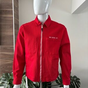 Purple Brand Jacket Zip Front Chore Drip Jacket Fiery Red NWT Men's Sz Medium